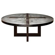 3'x3' marble dining room tables hakik rare stone mosaic floral art handmade h489. Zinc Dining Room Tables 20 For Sale At 1stdibs