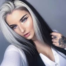 It may vary from above the ears to below the chin. 500 Dyed Or Bleached Bangs 04 Ideas Bangs Dye Hair Styles