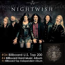 nightwish reach 34 on billboard us top 200 album chart