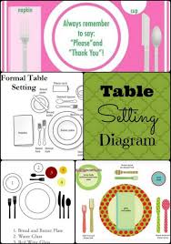 Store it with your holiday dishware so you have it when you need it. Table Setting Diagram From The Kid S Table To Formal