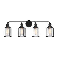 No—they are just one element of layered bathroom lighting! Bellevue Mvbf6567etblk Duplin 4 Light 34 Wide Build Com