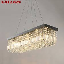 Shop Rectangle Led Crystal Chandeliers Lighting Light Contemporary Hanging Lights Modern Pendant Light Lamp Fixtures Online From Best Ceiling Lights On Jd Com Global Site Joybuy Com
