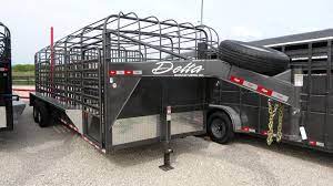 We can fit homemade, bumper pulls, cattle trailers, livestock trailers, stock trailers, bar top trailers, gooseneck style trailers and more. 2021 Delta Manufacturing 2021 24 Delta 600 Cattleman Open Bar Top Goosene Livestock Trailer 5 Star Trailer In Ok Enclosed Cargo Dump And Utility Equipment Trailers In Stillwater Ok Near Oklahoma City Ok