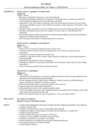Many times, after mechanical engineering, fresh graduates are not able to score steady jobs. Mechanical Assembly Resume Samples Velvet Jobs