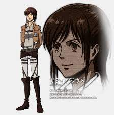 sasha braus サシャ ブラウス sasha burausu is a member of the scout regiment and one of the few former members o attack on titan costume attack on titan sasha blouse