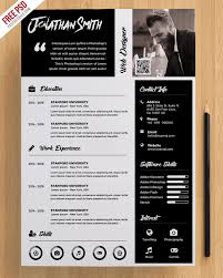 Professionally designed free resume templates and psd download in photoshop psd format. Premium Resume Template Free Psd Psdfreebies Com