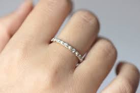 On Sale Eternity Wedding Ring With Diamonds And Pearls 18k Gold Pearl Wedding Ring Eternity Ring Unusual Wedding Rings