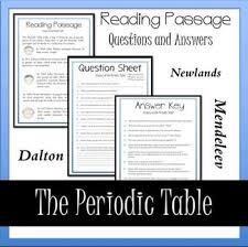 Chemistry periodic table trivia will ask you 20 questions and hopefully, you will answer them all. History Of The Periodic Table Reading Questions And Answers By Science House