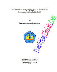 Contoh halaman persetujuan terdapat pada lampiran 2. Contoh Laporan Praktikum Mahasiswa Bisa Dipergunakan