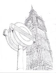 Houses Of Parliament Big Ben And The Underground City Drawing Architecture Design Drawing London Drawing
