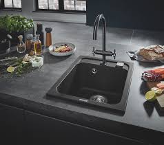 Waschbecken aus weißer emaille ohne ausguss. Grohe Spulbecken K700 50 C 40 50 1 0 Kaufen Spulenshop24