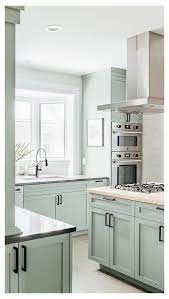 I think this is a brilliant color scheme for a kitchen that really stands out. 34 Top Green Kitchen Cabinets Good For Kitchen Get Ideas New Kit Grey Kitchen Walls White Cabinets Kitchen Cabinet Design Green Kitchen Cabinets