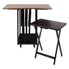 Sold and shipped by furniture domain. 4pc Tv Tray Set With Drop Leaf Table Flora Home Target