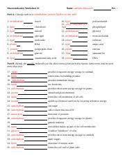 Macromolecules worksheet 2 part a 18 terms. Macromolecules In Foods 2 Doc Macromolecules Worksheet 2 Name Gabriella Monsanto Per 1 Part A Classify Each As A Carbohydrate Protein Lipid Or Course Hero