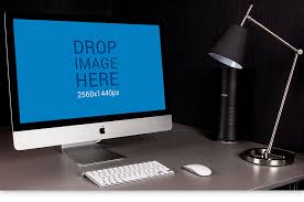 Download Free Desk Imac Mockup Mockuptree