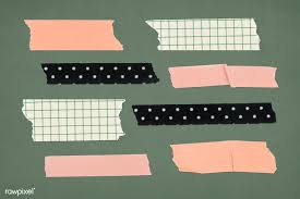 Download Premium Psd Of Colorful Washi Tape Design Collection 998514 In 2020 Colorful Washi Tape Design Tape Colored Tape