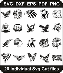 Download American Eagle Svg Bundle Eagle Svg Cut Files Design Pack For Cricut Silhouette