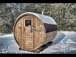 Outdoor Barrel Sauna Made Of Thermowood For Sale Timberin Barrel Sauna Sauna Jacuzzi Hot Tub