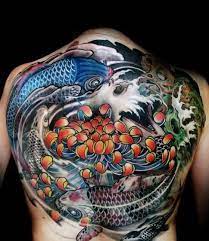 40 Yin Yang Koi Fish Tattoos For Men Cosmic Force Ink Ideas Tattoos Koi Tattoo Body Art Tattoos