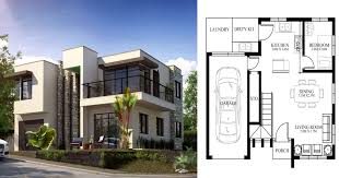 Consider using stone in tones that fit with the surrounding area to make your home look like it's always been there. Modern House Design Phd 2015015 Pinoy House Designs