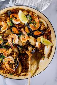 Seafood Paella Simply Delicious Recipe Seafood Paella Simple Green Bean Casserole Recipe Comfort Food Recipes Dinners