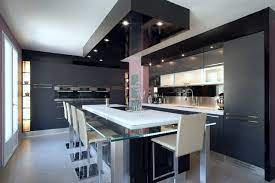 Hauteur ilot central meilleures projet cuisine design italien total look blanc avec lot fait partie de étonnant hauteur ilot central galerie d'images. Grande Cuisine Design Italien Finition Anthracite Par Severine Kalensky Contemporary Kitchen Paris By La Cuisine Dans Le Bain Sk Concept Paris Houzz Au