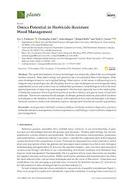 1 scientific principles not taken. Pdf Omics Potential In Herbicide Resistant Weed Management