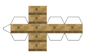 Papercraft Mini Oak Wood Slab Minecraft Crafts Papercraft Minecraft Skin Minecraft Printables