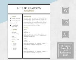 Feb 29, 2020 · tips for cover letters that get the hiring manager's attention. Resume Template Modern Resume 2 Page Cv Cover Letter Etsy
