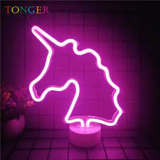 Tonger Unicorn Table Led Neon Light Neon Lighting Led Neon Lighting Neon Light Signs
