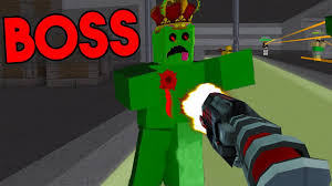 Amazing Gun Kills Boss In Seconds Roblox Zombie Attack Youtube