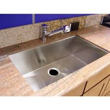 Durable and functional, this undermount single bowl is rectangular in shape with sweeping interior curves which make cleanups simple and attaching our sink form a breeze. 32 Inch Stainless Steel Undermount Single Bowl Kitchen Sink Zero Radius Design