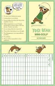 Of your best score for each hole. Mini Golf Scorecards Golf Associates