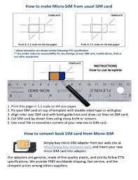 Just any old gsm compatible sim card (bonus for 3g usim). Nano Sim To Micro Sim Adapter Template Fill Online Printable Fillable Blank Pdffiller