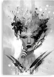 Small Black And White Canvas Prints Black And White Woman Portrait Art Canvas Print By Nora Gad Portrait Art Art Prints Canvas Art Prints