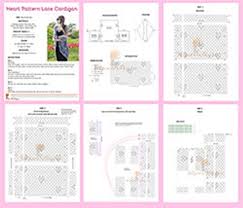 Pattern Crochet Lace Seamless Shrug Cocoon Cardigan Pdf Chart And Basic Instructions In English Charts Are Not Interpreted In Words