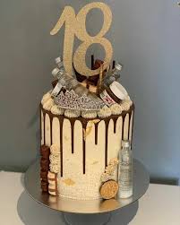 Place one cake on a serving dish and then brush it with sugar syrup. Vodka 18th Birthday Cake Alcohol Novocom Top