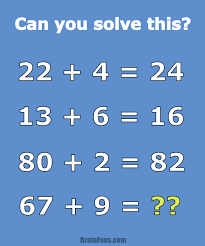 It will take some time to understand the pattern of the puzzle. Math Problem For Geniuses Number And Math Puzzle Brainfans