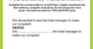 Complete The Second Sentence So That It Has A Similar Sentence Transformation Key Word Transformation Fce B2 Level Cambridge English First B2 Scheduled Via Http Www Ta Word Transformation Sentences Words