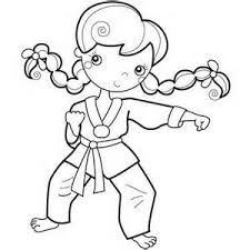 Karate Girl Colouring Pages Coloring Pages Coloring Pages For Kids Cute Coloring Pages