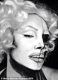 Make-up artist Maria Malone-Guerbaa creates face painting transformation