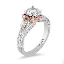 Limited Edition Enchanted Disney Snow White 1 33 Ct T W Diamond Bow Engagement Ring In 14k Two Tone Gold Peoples Jewellers Bow Engagement Ring Disney Engagement Rings Handmade Jewelry Ring