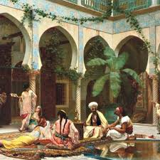 فناء قصر دار خداوج العمية بنت حسن الخزناجي الجزائر العاصمة 1876 la cour de palais de dar khdaouedj el amia fille idee farbe kunst gemalde kunstlerbedarf