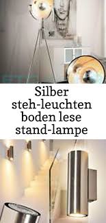 Silber Steh Leuchten Boden Lese Stand Lampe Zimmer Film Scheinwerfer Fluter Buro 5 Reading Lamp Floor Silver Floor Lamp Lamp