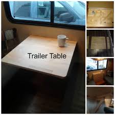 Replace Your Dinette Table With An Ikea Norbo Table A Nice Table With Room To Manoeuver Remodeled Campers Dinette Tables Camper Table