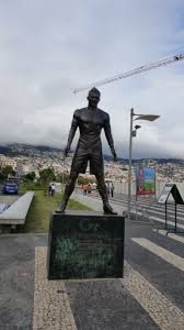 Cristiano ronaldo has a rather famous bust of himself at the madeira airport, which is also named after him, in his hometown but he wasn't too. File Cristiano Ronaldo Statue Madeira Jpg Wikimedia Commons