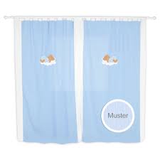 Sie werden direkt an der scheibe angebracht und nicht wie gardinen und vorhänge über dem fenster. Babyzimmer Kinderzimmer Gardinen Vorhange Mit Schlaufen 5 Farben Mixibaby De