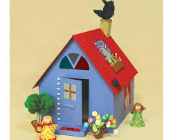 Üç boyutlu ev çizimi için ilk olarak bir üçgen çiziyor gibi üst kenarları çizilir, alt kısmı çizilmeden dikey olarak uçlardan aşağı doğru çizgiler çekilir. 3 Boyutlu Ev Maketi Projedenizi