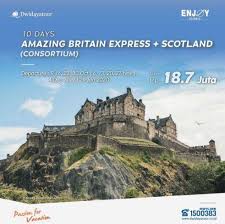 Masukkan alamat email yang anda gunakan pada saat anda mendaftar sebagai member jlc. Promo 10d Amazing Britain Express Scotland At Dwidaya Tour July 2019 Ayani Megamall