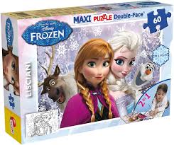 Poti folosi acuarele creioane colorate markere si carioci pentru a realiza cele mai dragute opere de arta. Puzzle De Colorat Maxi Anna Si Elsa 60 Piese